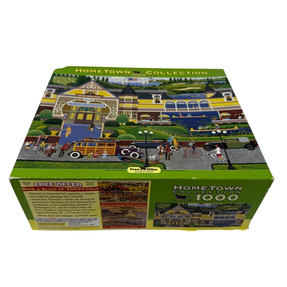 RoseArt Hometown Collection Heronim Grand Peacock Hotel 1000 Piece Puzzle 09200